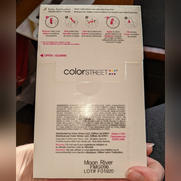 Last chance! COLOR STREET Moon River Nail Polish Strips Silver Glitter - Picture 5 of 8